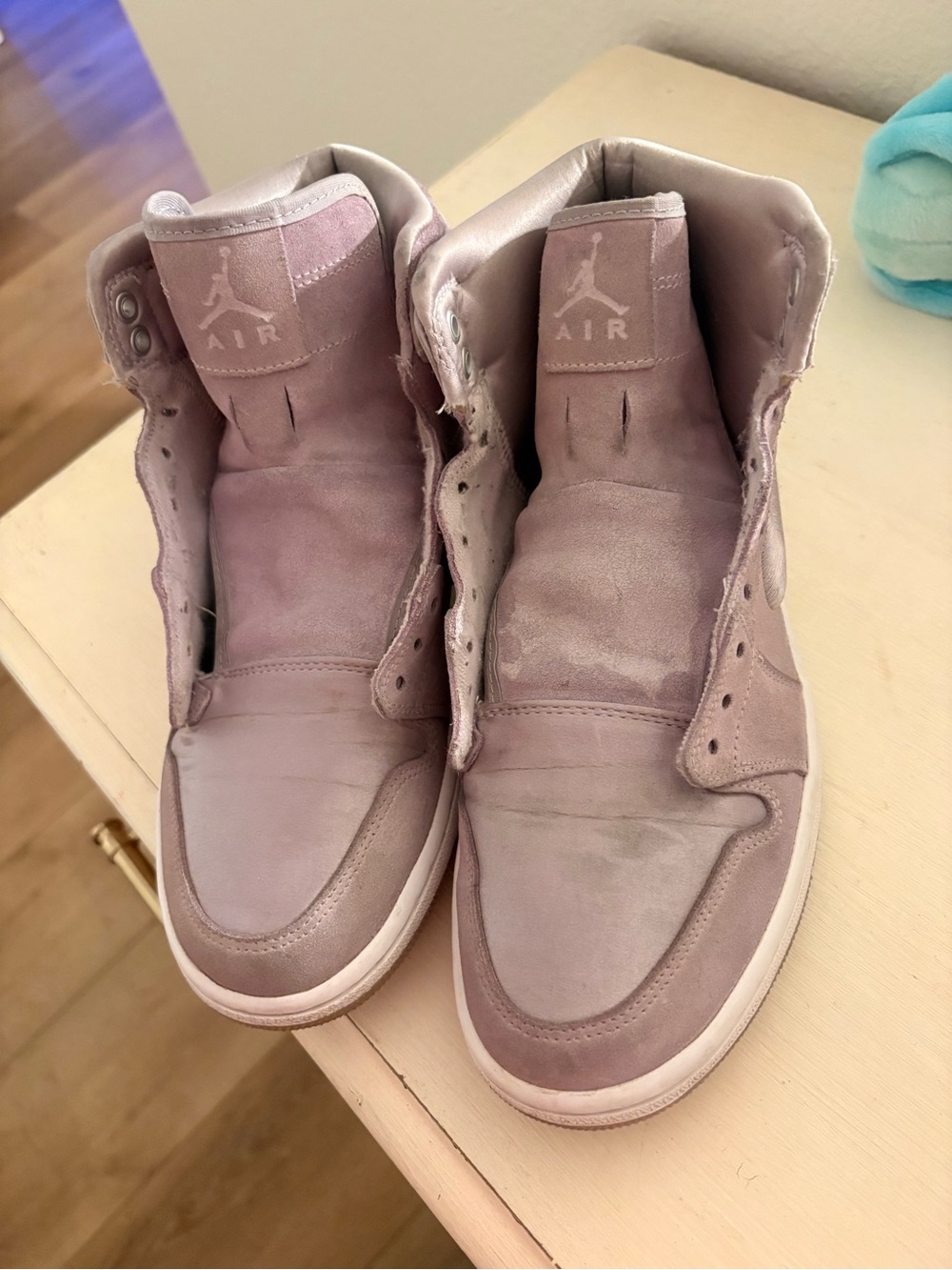 Jordan Men’s High-Top Sneakers in Light Lavender